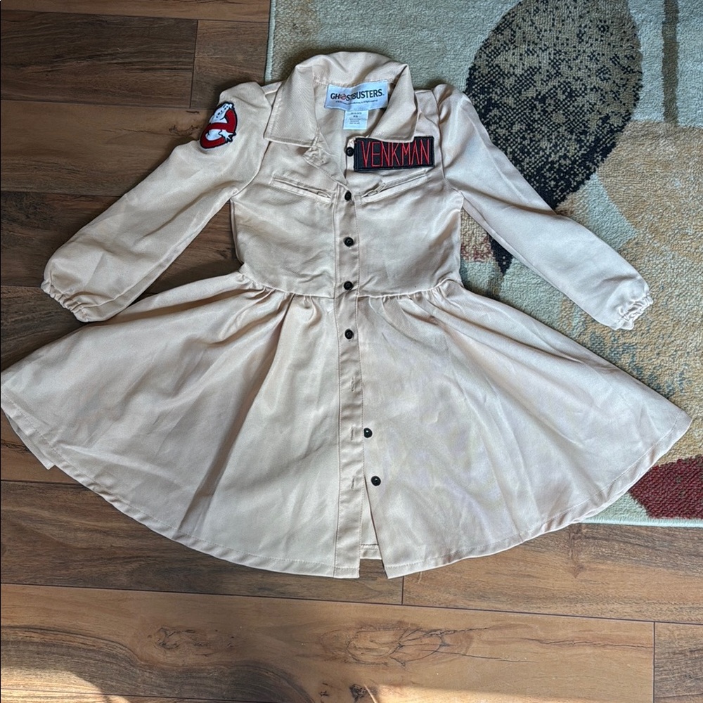 Ghostbusters Beige Dress with Patches